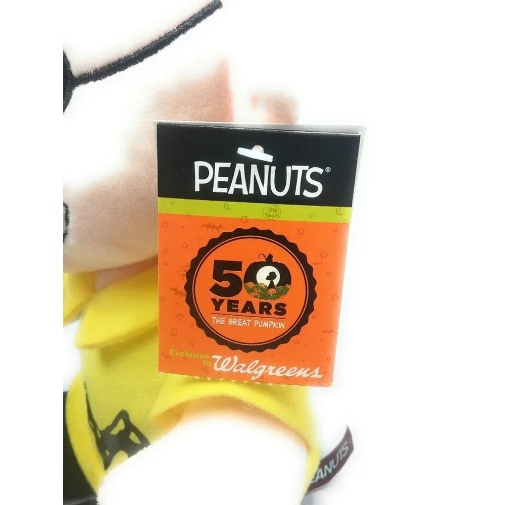 Charlie Brown 50th Anniversary Great Pumpkin Dancing Plush Plays Music Peanuts